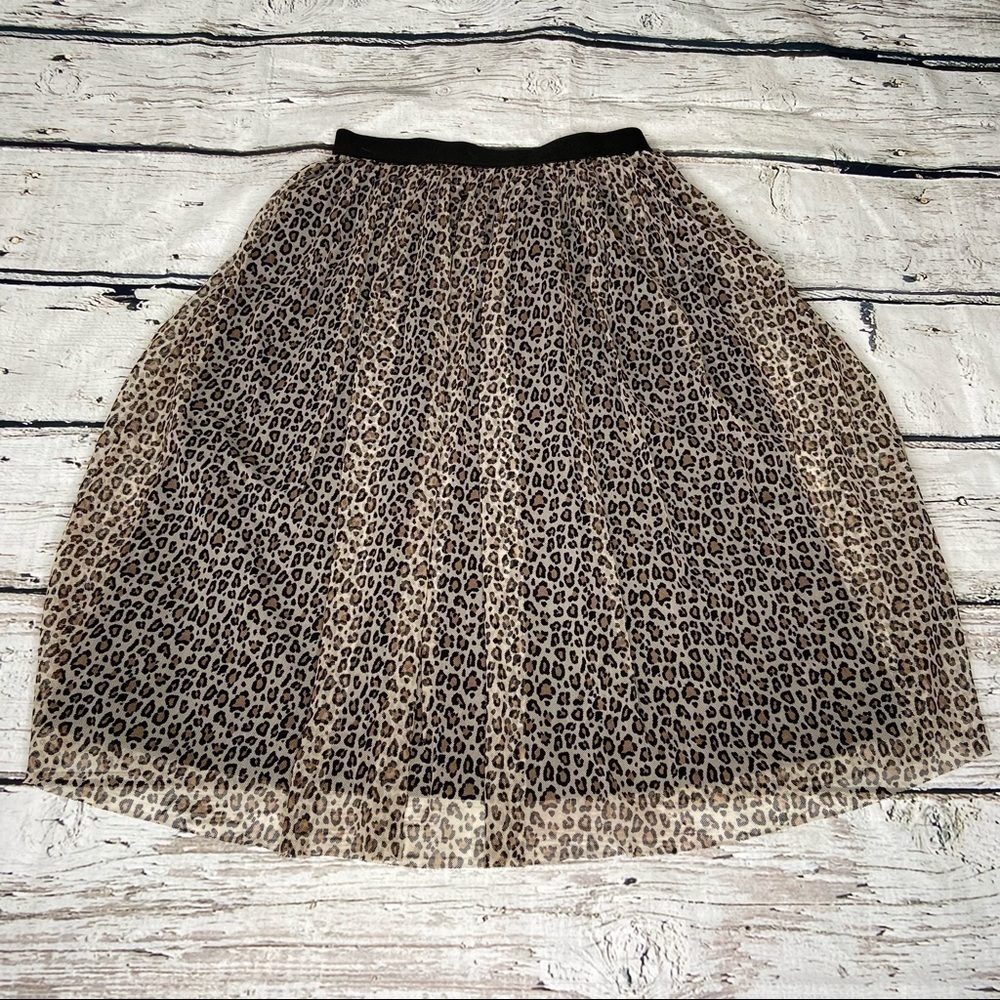 A New Day Animal Print Tulle Midi Skirt Size XS - Picture 8 of 8